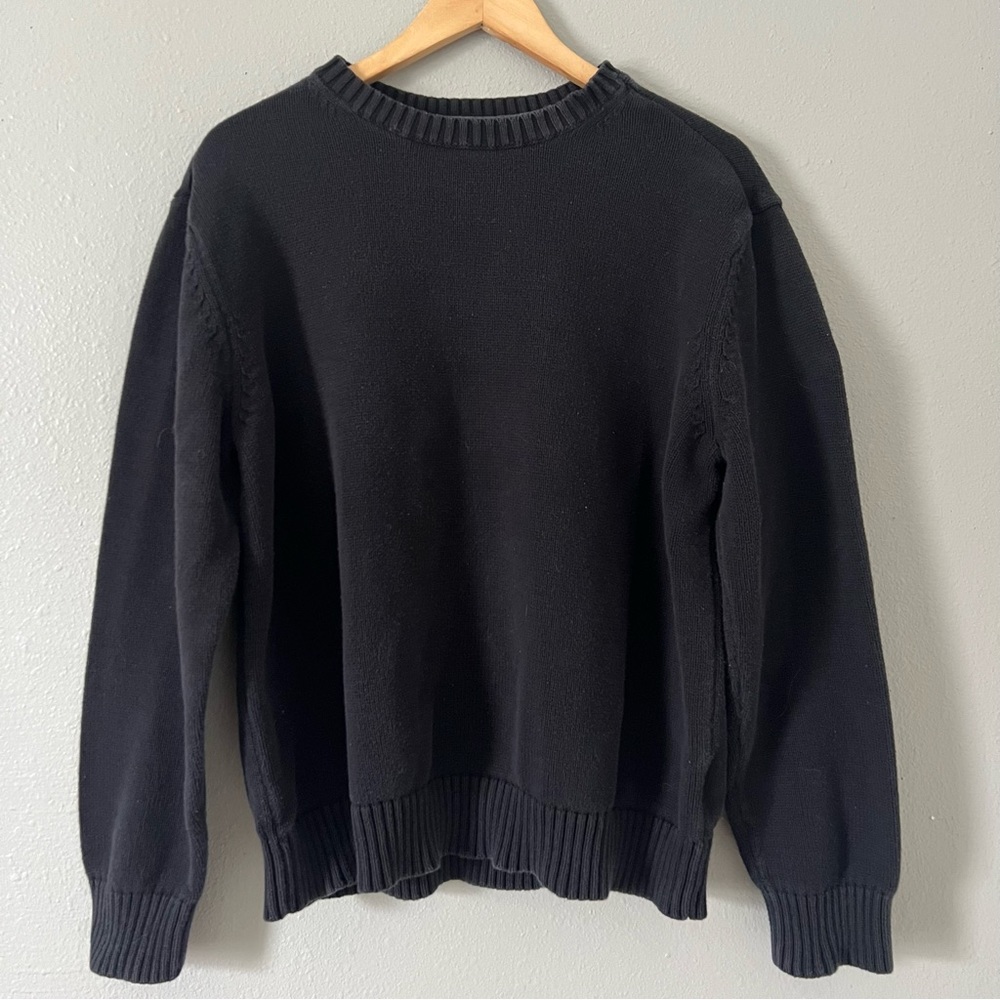 Oversized Cozy Black Sweater